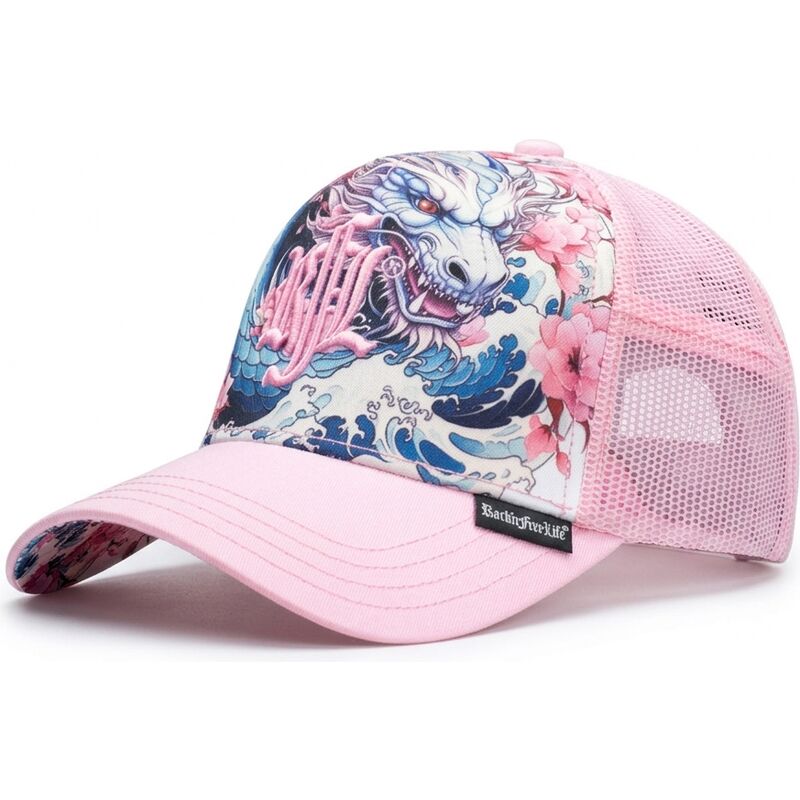 gorra-trucker-rosa-n245-dragon-de-rocknfreelife gorra-trucker-rosa-n245-dragon-de-rocknfreelife