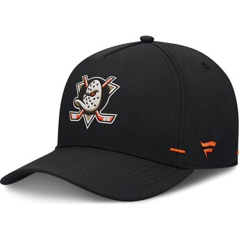 Gorra curva negra snapback Structured A-Frame de Anaheim Ducks NHL de Fanatics