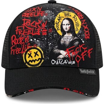 Gorra trucker negra N°288 de Rock’nFreeLife