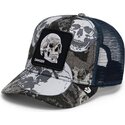 gorra-trucker-negra-y-azul-calavera-bone-head-danger-the-farm-de-goorin-bros