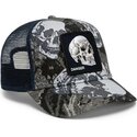 gorra-trucker-negra-y-azul-calavera-bone-head-danger-the-farm-de-goorin-bros