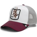 gorra-trucker-granate-y-blanca-gato-oops-migration-the-farm-de-goorin-bros
