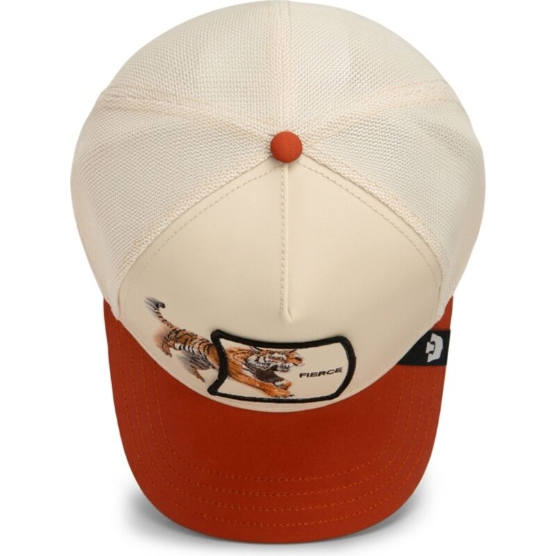 gorra-trucker-beige-y-marron-tigre-fierce-migration-the-farm-de-goorin-bros