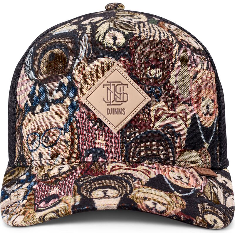 gorra-trucker-multicolor-y-negra-hft-crasy-sofa-bear-de-djinns