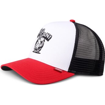 Gorra trucker roja y blanca HFT Toucan de Djinns