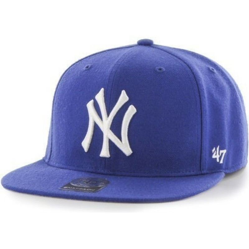 gorra-plana-azul-snapback-liso-de-mlb-new-york-yankees-de-47-brand