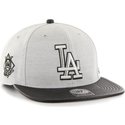 gorra-plana-gris-snapback-lisa-con-logo-lateral-de-mlb-los-angeles-dodgers-de-47-brand