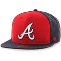gorra-plana-azul-marino-snapback-liso-con-logo-lateral-de-mlb-atlanta-braves-de-47-brand