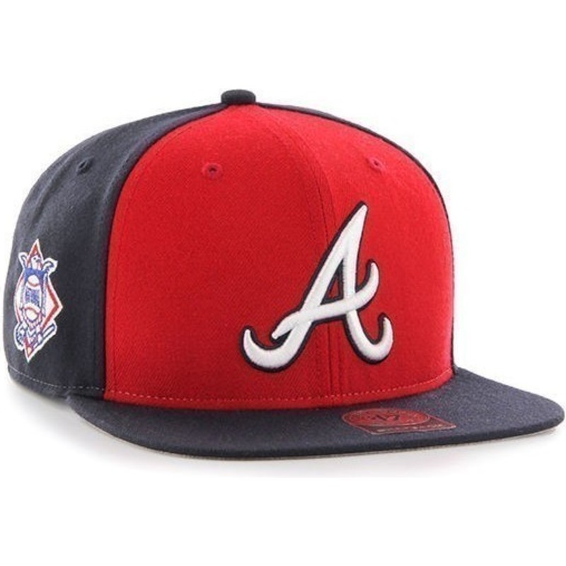 gorra-plana-azul-marino-snapback-liso-con-logo-lateral-de-mlb-atlanta-braves-de-47-brand