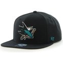 gorra-plana-negra-snapback-de-nhl-san-jose-sharks-de-47-brand