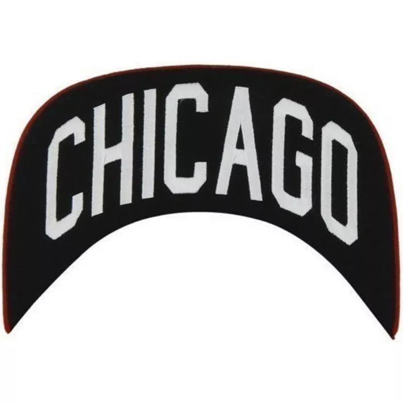 gorra-plana-roja-snapback-lisa-de-nhl-chicago-blackhawks-de-47-brand