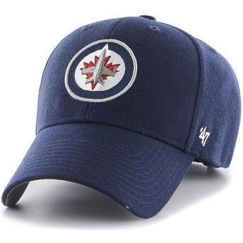 Gorra visera curva azul marino de NHL Winnipeg Jets de 47 Brand