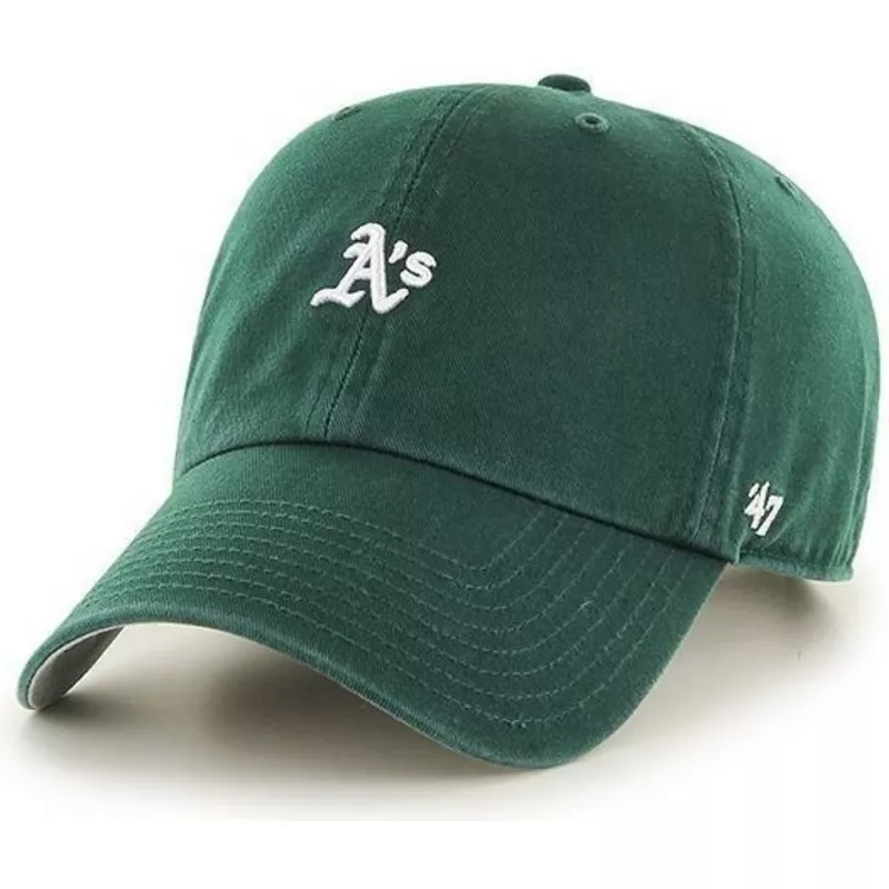 gorra-visera-curva-verde-con-logo-pequeno-de-mlb-oakland-athletics-de-47-brand