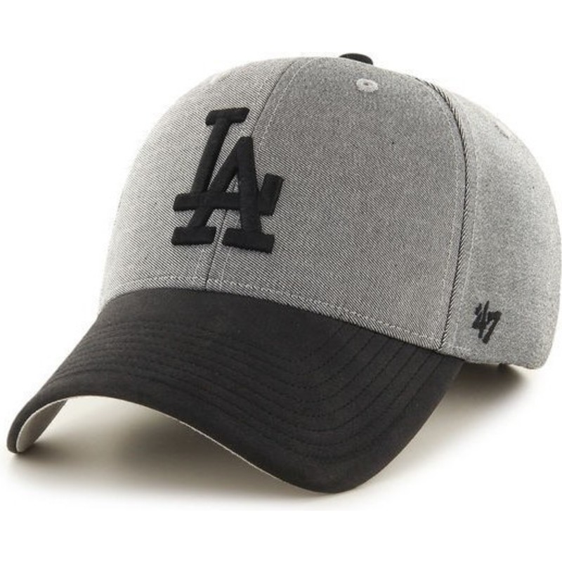 gorra-curva-gris-con-visera-y-logo-negro-de-los-angeles-dodgers-mlb-de-47-brand