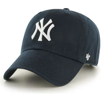 Gorra curva azul marino de New York Yankees MLB Clean Up de 47 Brand