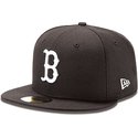 gorra-plana-negra-ajustada-59fifty-essential-de-boston-red-sox-mlb-de-new-era