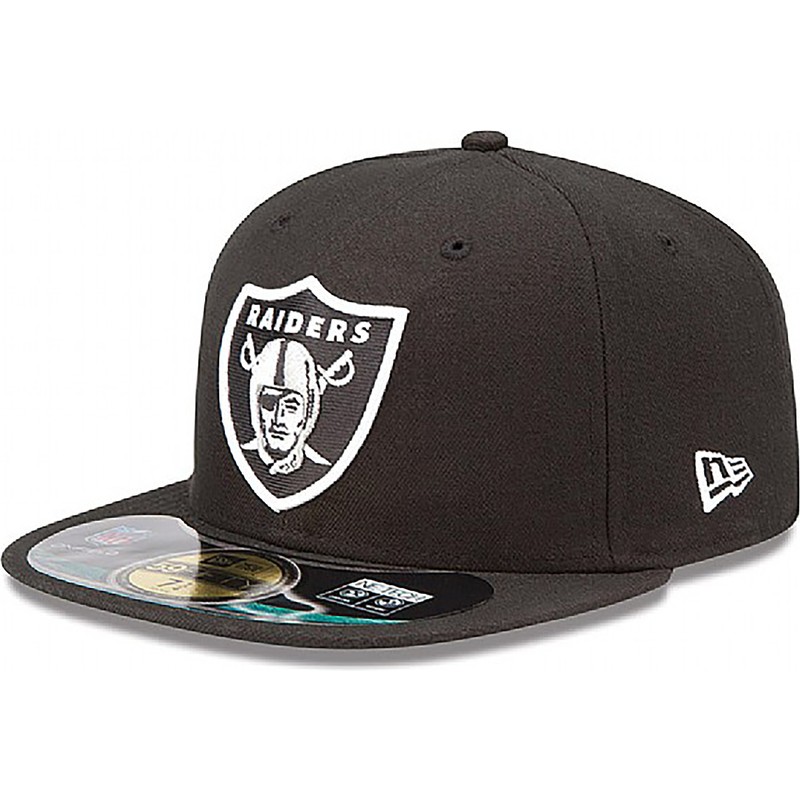 gorra-plana-negra-ajustada-59fifty-authentic-on-field-game-de-las-vegas-raiders-nfl-de-new-era